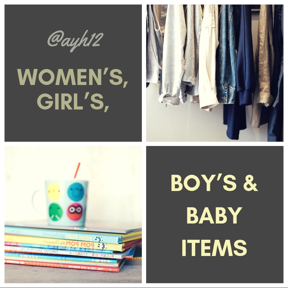Shop for women’s, girl’s, boy’s and baby items.